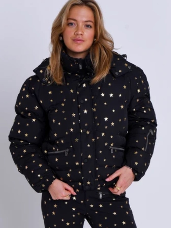 OOSC clothing Jackets & Blazers - OOSC clothing Medium M black shining star puffer jacket